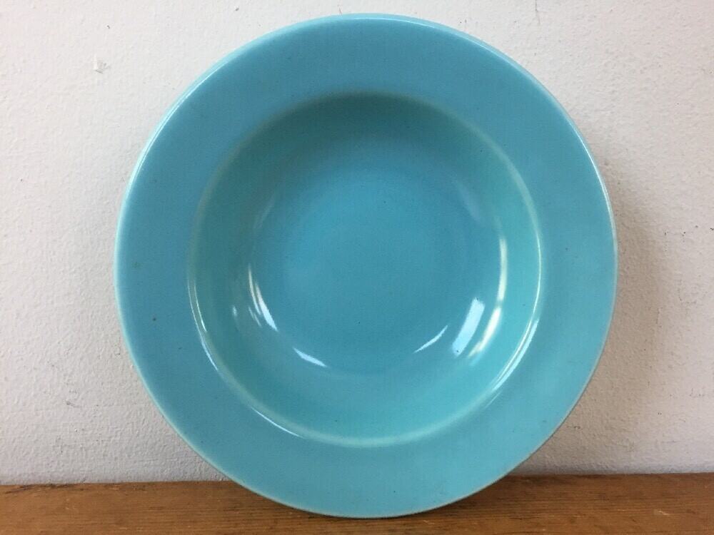 Vintage Santa Anita Ware Aqua Teal Blue Berry Fruit Dessert Bowl Trinket Dish 6"